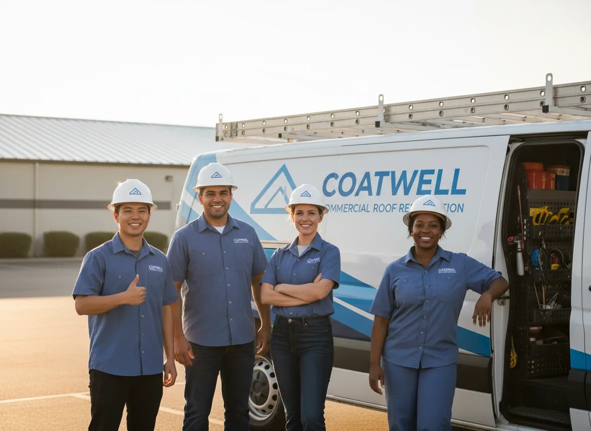 Commercial roof coating company in Telferner, TX