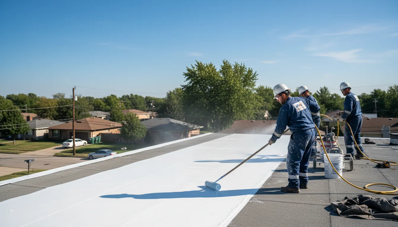 Commercial roof coating in Telferner, TX near me